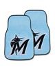 Fan Mats  LLC Miami Marlins 2-pc Carpet Car Mat Set Blue