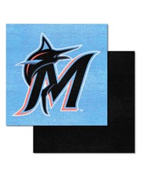 Miami Marlins Team Carpet Tiles by   