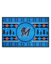 Miami Marlins Starter Mat Holiday Sweater by   