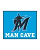 Fan Mats  LLC Miami Marlins Tailgater Mat Man Cave Blue