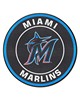 Fan Mats  LLC Miami Marlins Roundel Mat Black