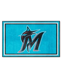 Miami Marlins 4x6 Rug by   