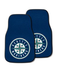 Seattle Mariners 2-pc Carpet Car Mat Set by   