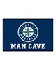 Fan Mats  LLC Seattle Mariners Starter Mat Man Cave Navy