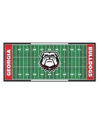 Georgia Bulldogs Football Field Runner by   