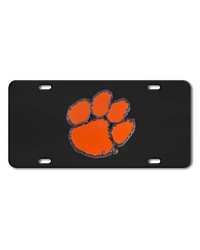 Clemson Tigers Black Diecast License Plate by   