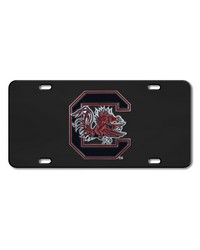 South Carolina Gamecocks Black Diecast License Plate by   