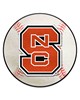 Fan Mats  LLC NC State Wolfpack Baseball Mat White