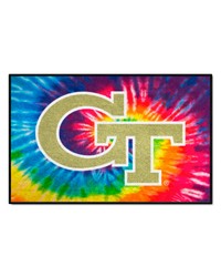 Georgia Tech Yellow Jackets Starter Mat Tie Dye by   