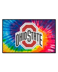 Ohio State Buckeyes Starter Mat Tie Dye by   