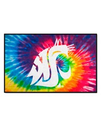 Washington State Cougars Starter Mat Tie Dye by   