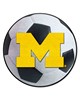 Fan Mats  LLC Michigan Wolverines Soccer Ball Mat White