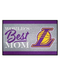 Los Angeles Lakers Starter Mat World's Best Mom by   