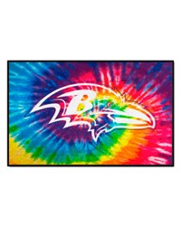 Baltimore Ravens Starter Mat Tie Dye by   