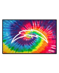 Los Angeles Chargers Starter Mat Tie Dye by   