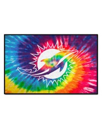 Miami Dolphins Starter Mat Tie Dye by   