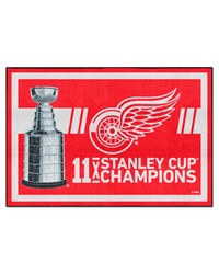 Detroit Red Wings 5x8 Rug Dynasty by   