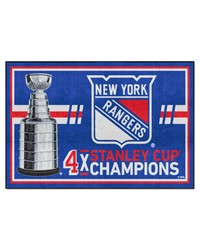 New York Rangers 5x8 Rug Dynasty by   