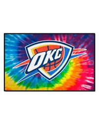 Oklahoma City Thunder Starter Mat Tie Dye by   