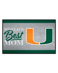 Miami Hurricanes Starter Mat World's Best Mom by   