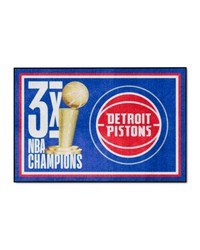 Detroit Pistons 4x6 Rug Dynasty by   