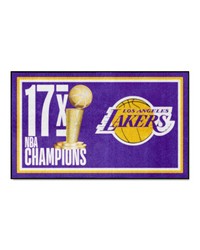 Los Angeles Lakers 3x5 Rug Dynasty by   