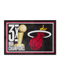 Miami Heat 4x6 Rug Dynasty by   