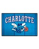 Fan Mats  LLC Charlotte Hornets Starter Mat Retro Blue