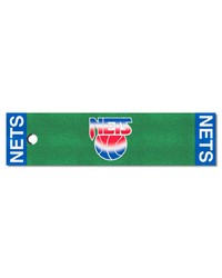 New Jersey Nets Putting Green Mat Retro by   