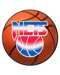 New Jersey Nets Basketball Mat Retro by   