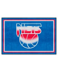 New Jersey Nets 5x8 Rug Retro by   