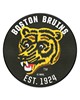 Fan Mats  LLC Boston Bruins Roundel Mat Retro Black