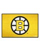 Fan Mats  LLC Boston Bruins Starter Mat Retro Yellow