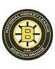 Fan Mats  LLC Boston Bruins Puck Mat Retro Black