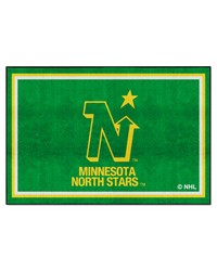 Minnesota North Stars 5x8 Rug Retro by   