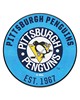 Fan Mats  LLC Pittsburgh Penguins Roundel Mat Retro Blue