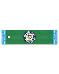 Pittsburgh Penguins Putting Green Mat Retro by   