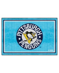 Pittsburgh Penguins 5x8 Rug Retro by   