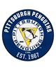 Fan Mats  LLC Pittsburgh Penguins Roundel Mat Retro Blue