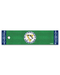 Pittsburgh Penguins Putting Green Mat Retro by   