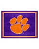 Fan Mats  LLC Clemson Tigers 8x10 Rug Purple