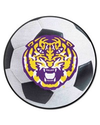 LSU Tigers Soccer Ball Mat by   