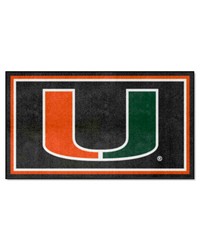 Miami Hurricanes 3x5 Rug by   