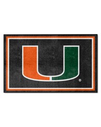 Miami Hurricanes 4x6 Rug by   