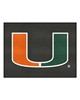 Fan Mats  LLC Miami Hurricanes All-Star Mat Black