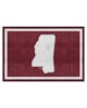 Fan Mats  LLC Mississippi State Bulldogs 5x8 Rug Maroon