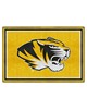 Fan Mats  LLC Missouri Tigers 5x8 Rug Yellow