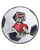 Fan Mats  LLC NC State Wolfpack Soccer Ball Mat White