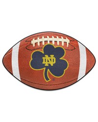 Notre Dame Fighting Irish Football Mat by   