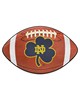 Fan Mats  LLC Notre Dame Fighting Irish Football Mat Brown